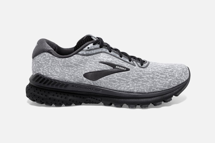Zapatillas Running Brooks Adrenaline GTS 20 Hombre Gris/Blancas/Negras Baratas QLEX07891